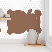 bear brown back mod baby » plush + pillows // one yard