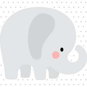 elephant grey front mod baby » plush + pillows // one yard