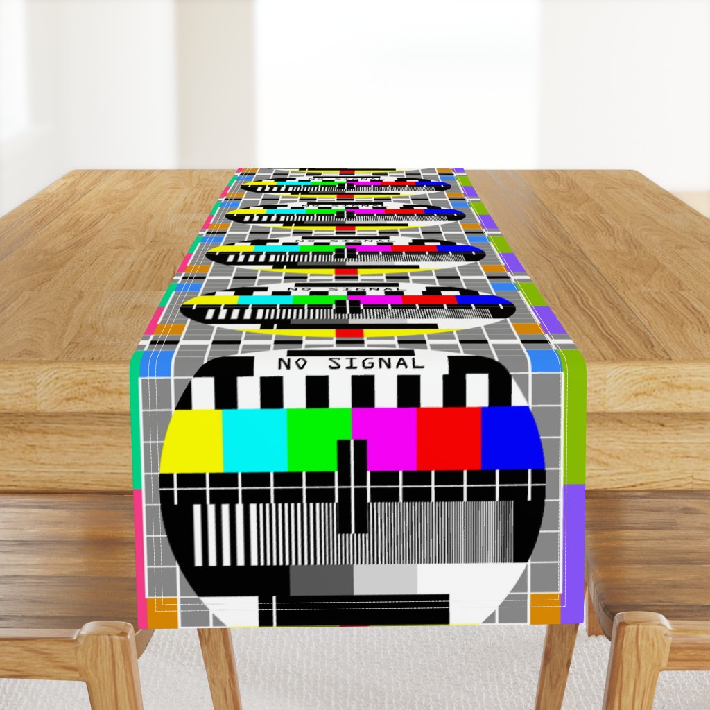 tv television test cards patterns rainbow multi colors colorful signals PM5544 PAL analogue retro tuning reception resolution antenna broadcast pop art media video  transmission