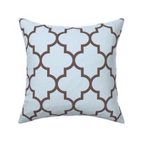 quatrefoil LG blue/brown