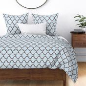 quatrefoil LG blue/brown