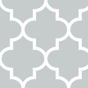 quatrefoil XL sterling grey