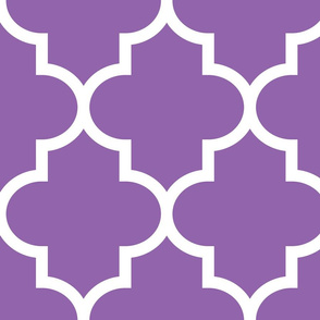 quatrefoil XL amethyst purple