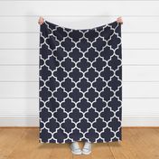 quatrefoil XL midnight blue