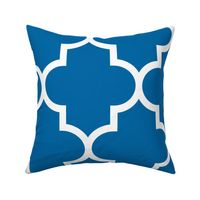 quatrefoil XL royal blue