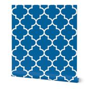 quatrefoil XL royal blue