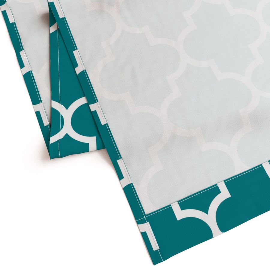 quatrefoil XL dark teal