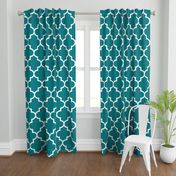 quatrefoil XL dark teal