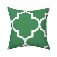 quatrefoil XL kelly green