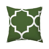 quatrefoil XL hunter green