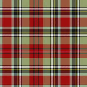 Prince Charles Edward / Stewart / Stuart tartan from 1880 - 12" weathered