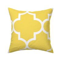 quatrefoil XL butter yellow