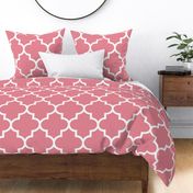 quatrefoil XL berry cream