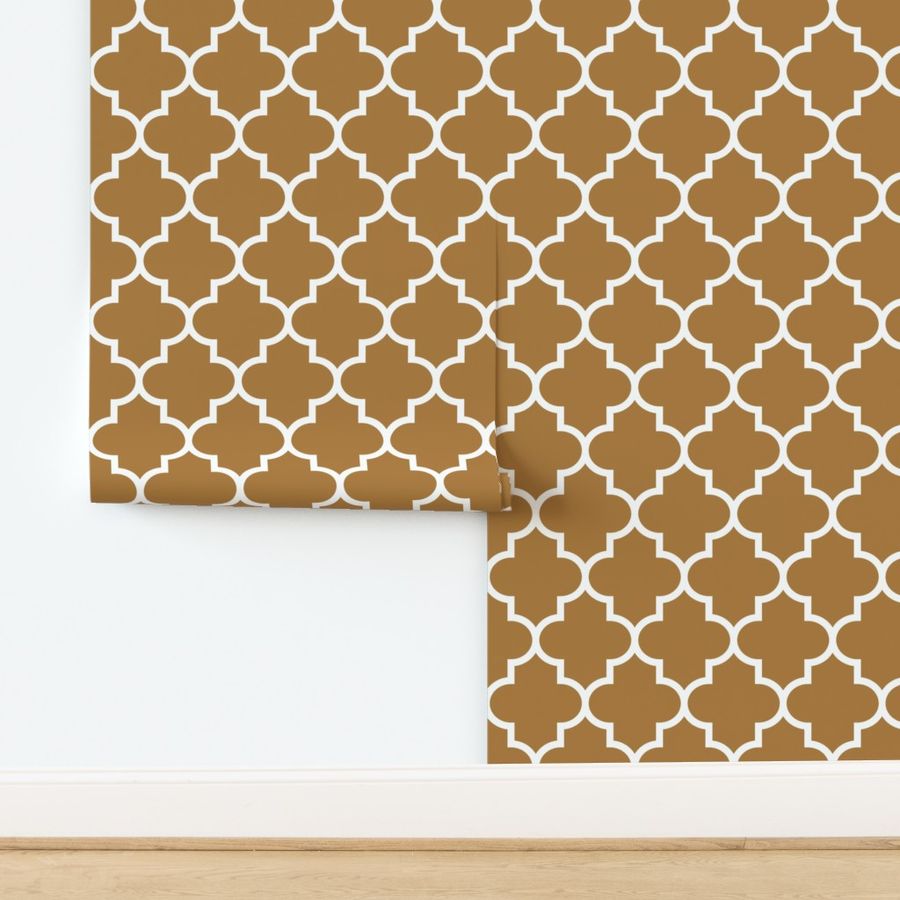 quatrefoil XL caramel