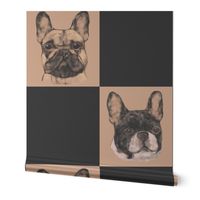 French Bulldog Checkerboard