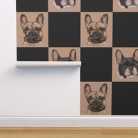 French Bulldog Checkerboard