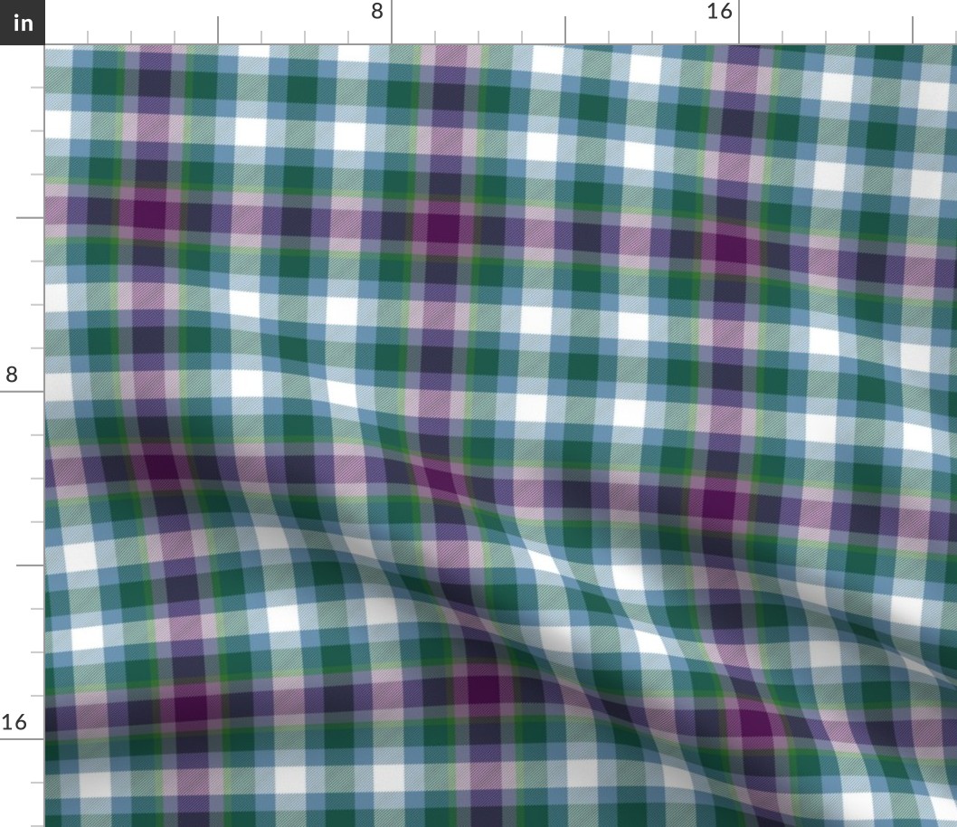 Virginia state tartan #2, 6" ancient colors