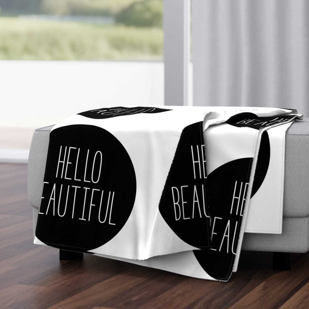 hello beautiful black mod baby » plush + pillows // fat quarter