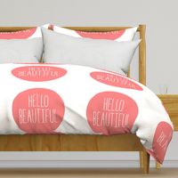 hello beautiful coral mod baby » plush + pillows // fat quarter