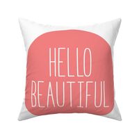 hello beautiful coral mod baby » plush + pillows // fat quarter