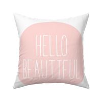 hello beautiful coral light mod baby » plush + pillows // fat quarter