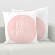 hello beautiful coral light mod baby » plush + pillows // fat quarter