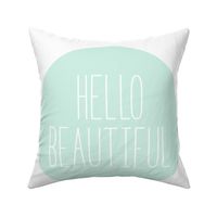 hello beautiful mint light mod baby » plush + pillows // fat quarter