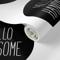 hello handsome black mod baby » plush + pillows // fat quarter