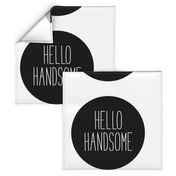 hello handsome black mod baby » plush + pillows // fat quarter