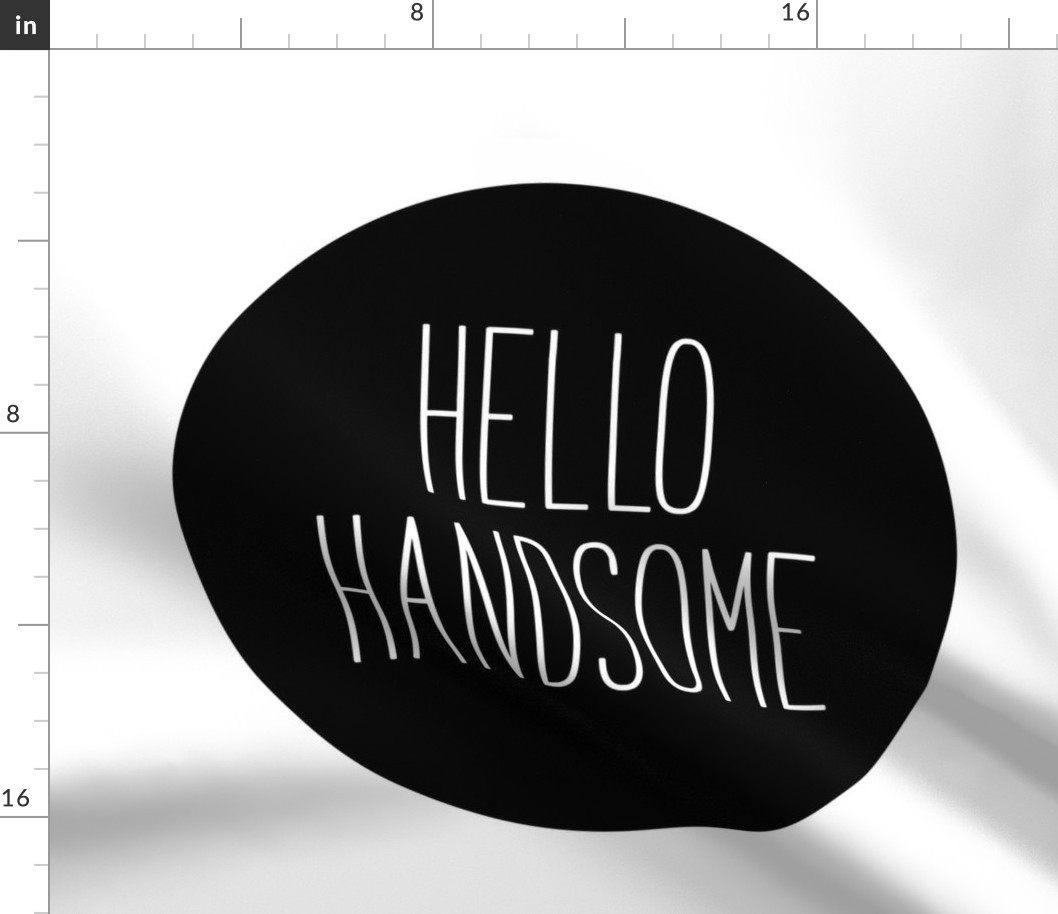 hello handsome black mod baby » plush + pillows // fat quarter