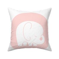 sleepy elephant coral light mod baby » plush + pillows // fat quarter