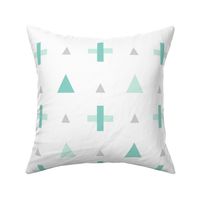 geo plus mint mod baby » plush + pillows // fat quarter