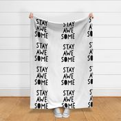 stay awesome black mod baby » plush + pillows // fat quarter