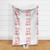 stay awesome coral mod baby » plush + pillows // fat quarter