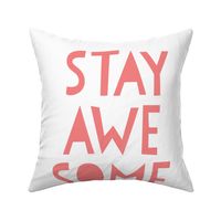 stay awesome coral mod baby » plush + pillows // fat quarter