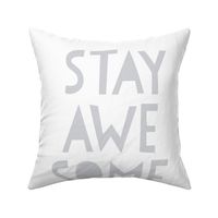 stay awesome grey mod baby » plush + pillows // fat quarter