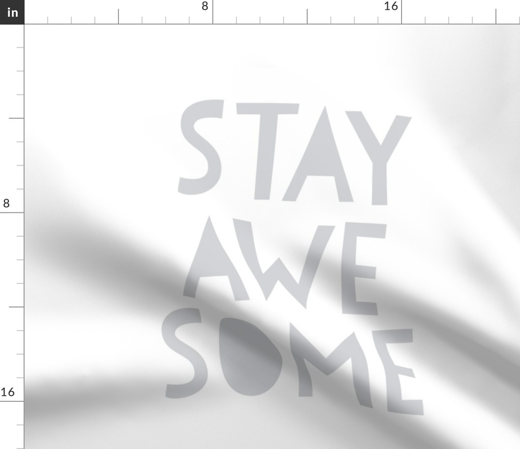 stay awesome grey mod baby » plush + pillows // fat quarter