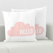 hello cloud coral light mod baby » plush + pillows // fat quarter