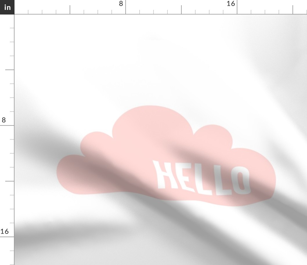 hello cloud coral light mod baby » plush + pillows // fat quarter