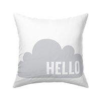 hello cloud grey mod baby » plush + pillows // fat quarter