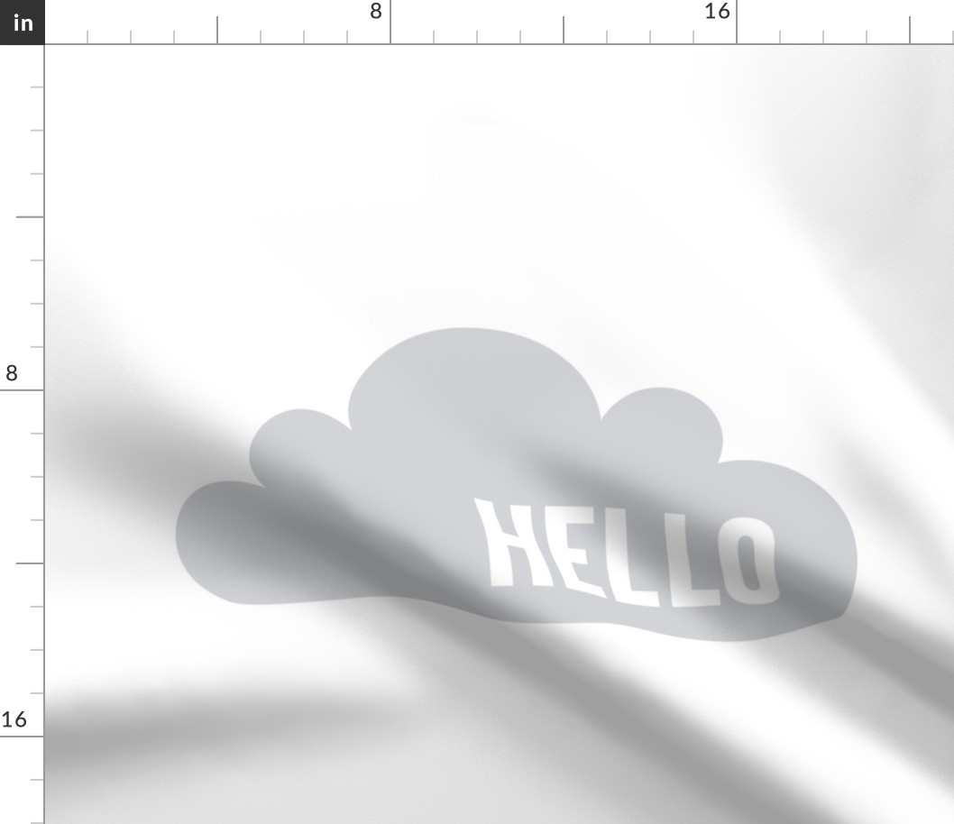 hello cloud grey mod baby » plush + pillows // fat quarter