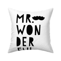 mr. wonderful black mod baby » plush + pillows // fat quarter