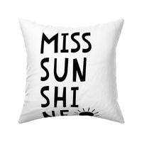 miss sunshine black mod baby » plush + pillows // fat quarter