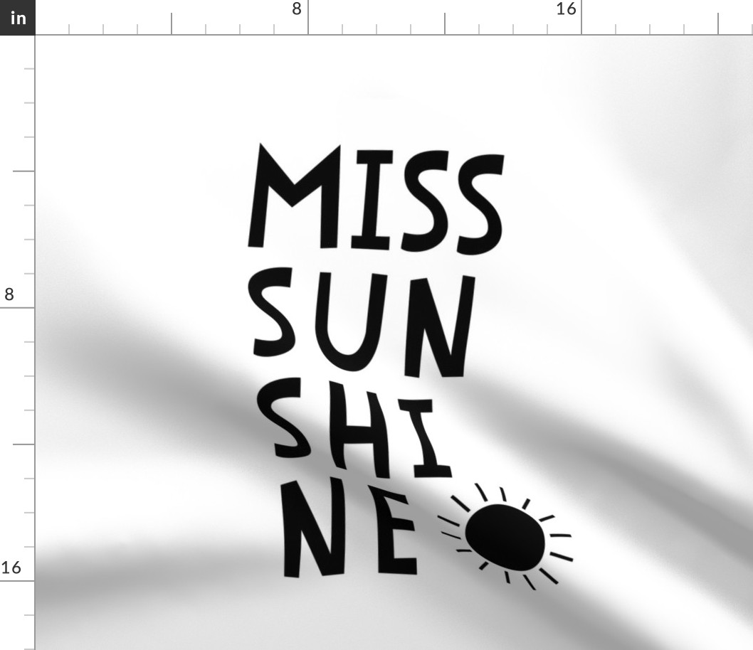 miss sunshine black mod baby » plush + pillows // fat quarter