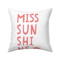miss sunshine coral mod baby » plush + pillows // fat quarter