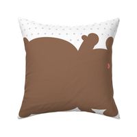 bear brown back mod baby » plush + pillows // fat quarter