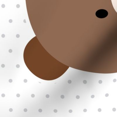 bear brown front mod baby » plush + pillows // fat quarter