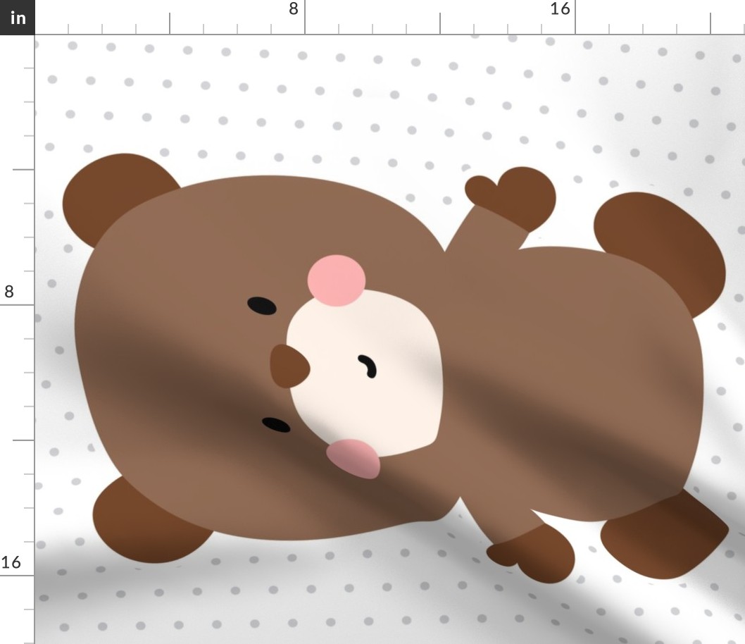 bear brown front mod baby » plush + pillows // fat quarter
