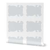 bear grey back mod baby » plush + pillows // fat quarter