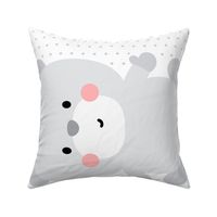 bear grey front mod baby » plush + pillows // fat quarter